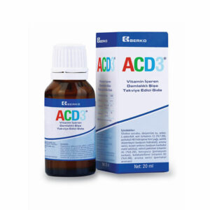 Introducing the Berko ACD3 Drops 20 ml, a convenient and effective way to boost your vitamin intake.