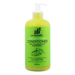 Introducing the AB Naturals Olive and Egg Protein Conditioner 479 ml, a silicone-free solution for nourishing and strengthening your hair.