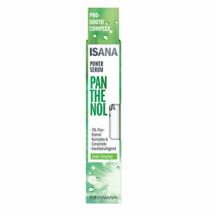 Introducing the Isana Power Serum Panthenol 30 ml, the ultimate solution for intense skin moisturization and care.