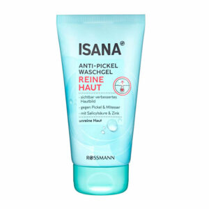 Introducing the Isana Reine Haut Sebum Balancing Washing Gel 150 ml, a specially developed facial product for oily skin.