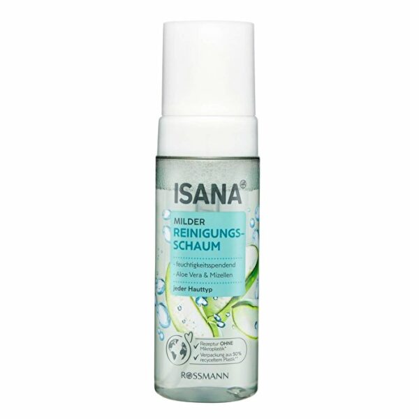 Introducing the Isana Facial Cleansing Foam with Aloe Vera & Cucumber 150 ml, a gentle and effective solution for deep skin cleansing.