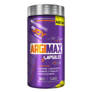 Introducing the Bigjoy Argimax 120 Veggie Capsule, a powerful supplement for overall vitamin and health support.