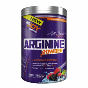 Introducing the Bigjoy Arginine Powder Forest Fruit 500 g, a powerful supplement to support overall health and vitality.