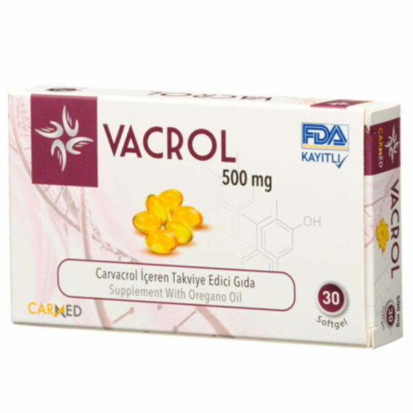 Carmed Vacrol 500 mg Food Supplement 30 Soft Capsules