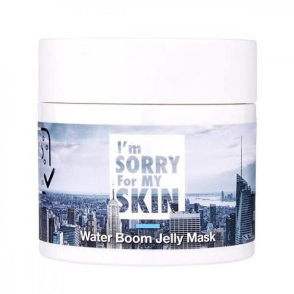 Introducing the I'm Sorry For My Skin Water Boom Jelly Mask 80 ml, a rejuvenating skincare solution for a radiant complexion.