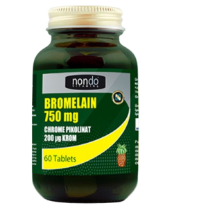 Introducing Nondo Vitamins Bromelain 750 mg Food Supplement 60 Tablets, a powerful source of bromelain to support your overall health and well-being.