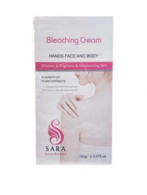 Introducing Sara Beauty Bleaching Cream For Hands, Face and Body 150 g, the ultimate solution for achieving a brighter, more luminous complexion.