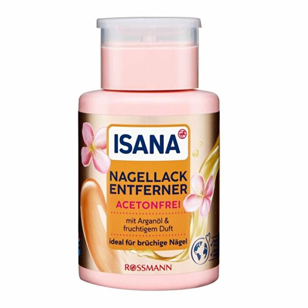 Isana Nail Polish Remover Acetone-Free Biotin & Apricot Kernel Oil 175ml