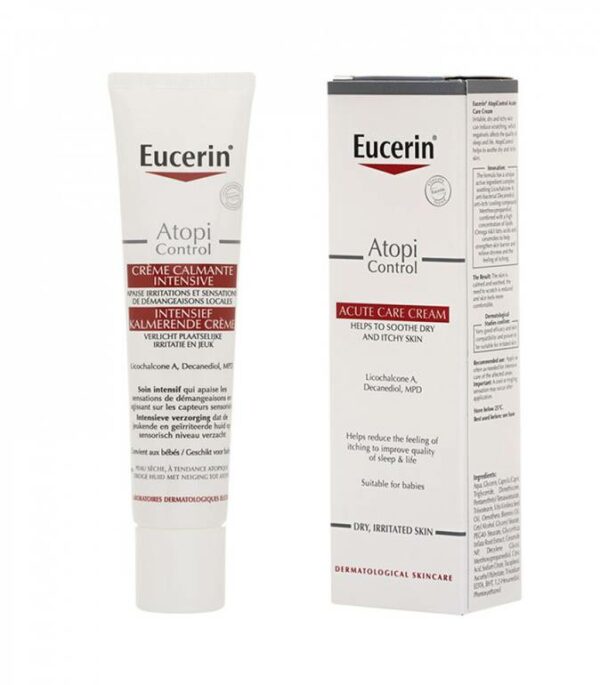 Introducing Eucerin Atopi Control Acute Care Cream 40 ml, the ultimate solution for intense eczema relief. This cream is specially formulated to provide immediate and long-lasting hydration for severely dry, itchy, and irritated skin.