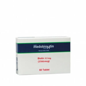 Introducing the Dermoskin Medohbiotin Tablet 5 Mg 60 Tablet, a powerful supplement for promoting healthy skin, hair, and nails.