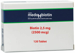 Introducing Dermoskin Medohbiotin Biotin 2.5 mg 120 Tablets, a top-quality vitamin supplement designed to support overall health and well-being.