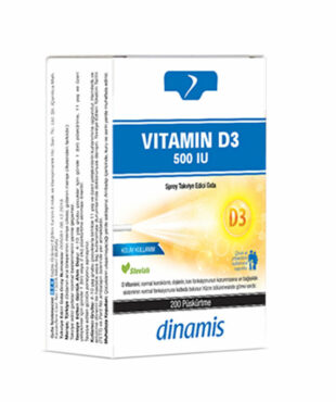 Dinamis 500 IU Vitamin D3 Spray Supplement Food 200 Spray