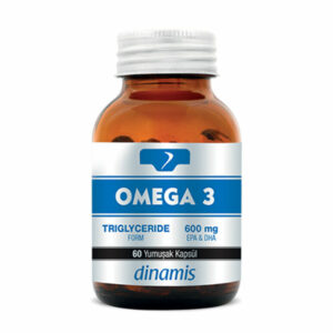 Dinamis Omega 3 and 600 mg EPA-DHA Supplementary Food 60 Soft Capsules