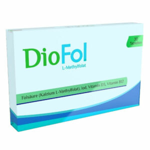 Diofol Folic Acid - Food Supplement Containing Vitamin D3 30 Tablets