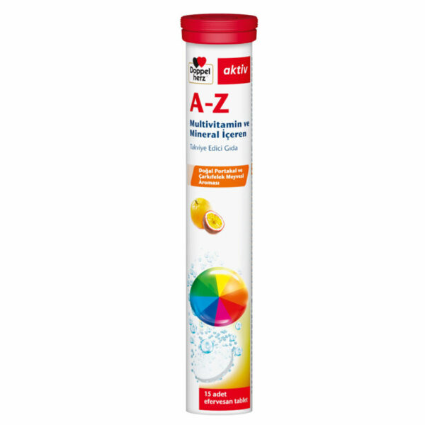 Doppel Herz A-Z Multivitamin and Mineral Supplementary Food 15 Effervescent