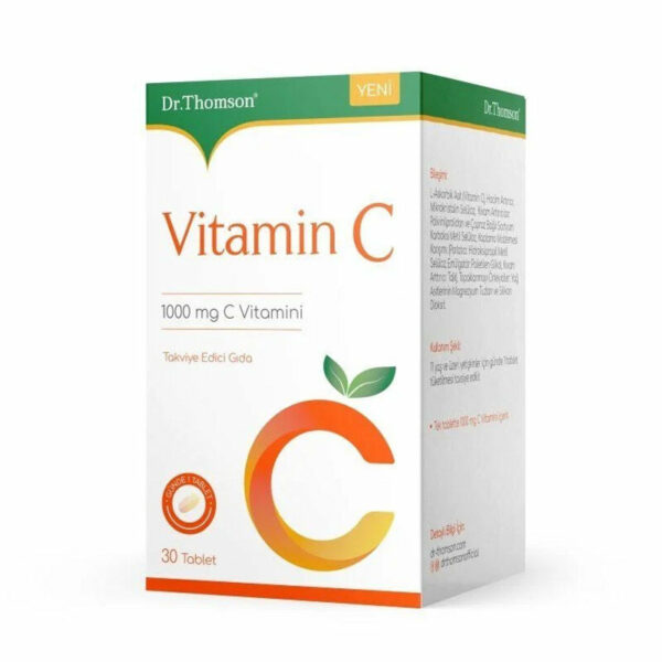 Dr.Thomson Food Supplement Containing Vitamin C 1000 mg 30 Tablets