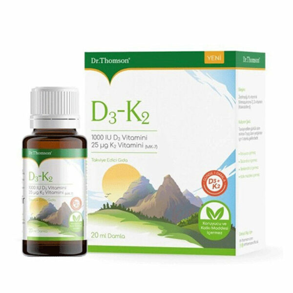 Dr.Thomson Food Supplement Containing Vitamin D3 K2 20 ml Drops