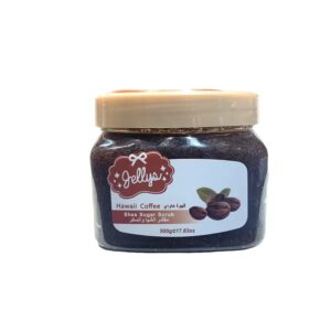 Introducing Jellys Shea Sugar Scrub With Hawaiian Coffee 500 g, your new favorite skincare essential for smooth, glowing skin.