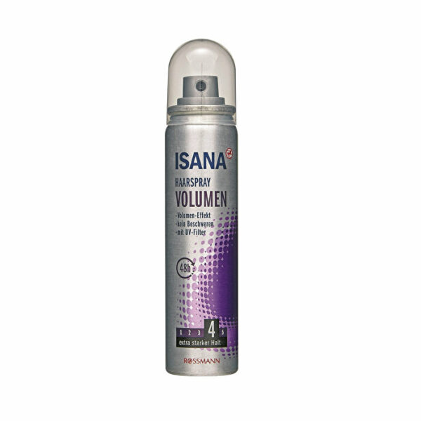 Isana Hair Spray 48 Hour Volumizing Extra Strong Hold - Travel Size 75 ml