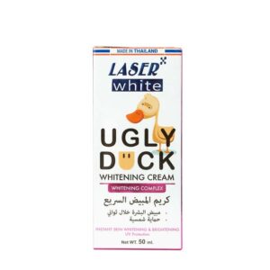 Introducing the LASER Ugly Duck Whitening Cream 50 ml, a powerful solution for achieving brighter and more even skin tone.