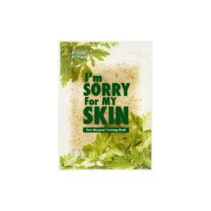 Introducing the I'm Sorry for My Skin Real Mugwort Calming Mask, a must-have for gentle and effective skin care.