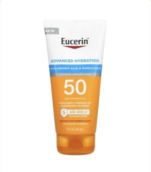 Introducing the Eucerin Advanced Hydration Hyaluronic Acid & Humectants Spf 50 150 ml, a trustworthy sunscreen for effective sun protection.