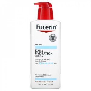 Introducing the Eucerin Daily Hydration Lotion 500 ml, this lotion is a gentle and effective solution for all-day hydration.