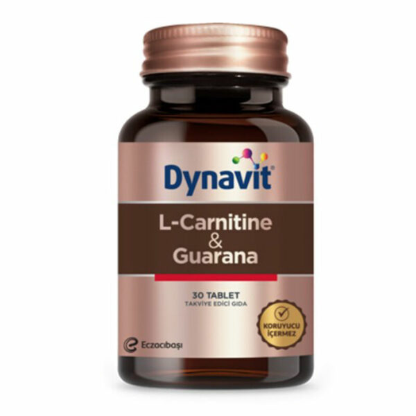 Eczacıbaşı Dynavit L-Carnitine and Guarana Supplementary Food 30 Tablets