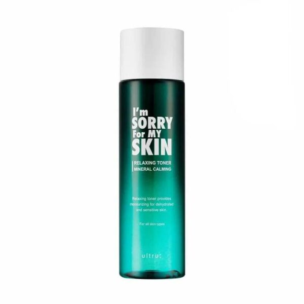 Introducing the I'm Sorry For My Skin Relaxing toner Mineral Calming 200 ml , the perfect addition to your skincare routine for a soothing and rejuvenating experience.