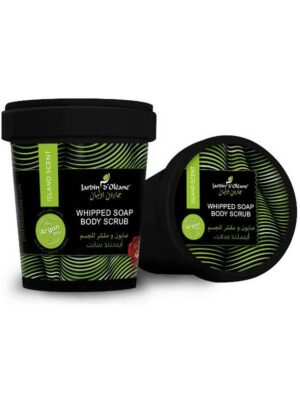 Introducing the Jardin Oleane Whitening Soap Body Scrub Island Scent 500 g, the perfect solution for a refreshing and rejuvenating bath experience.