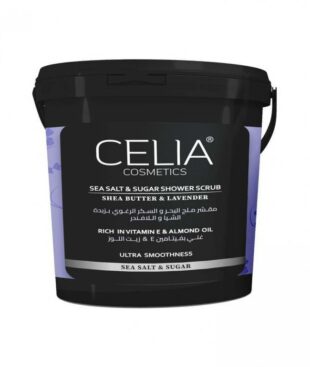 Introducing the Celia Lavender & Shea Foaming Salt & Sugar Scrub 600g, a luxurious and invigorating body scrub designed to leave your skin feeling soft.