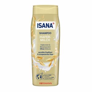 Introducing Isana Oat Milk Shampoo 300 ml, the gentle formula with nutritious oat milk that cleans your hair with care.