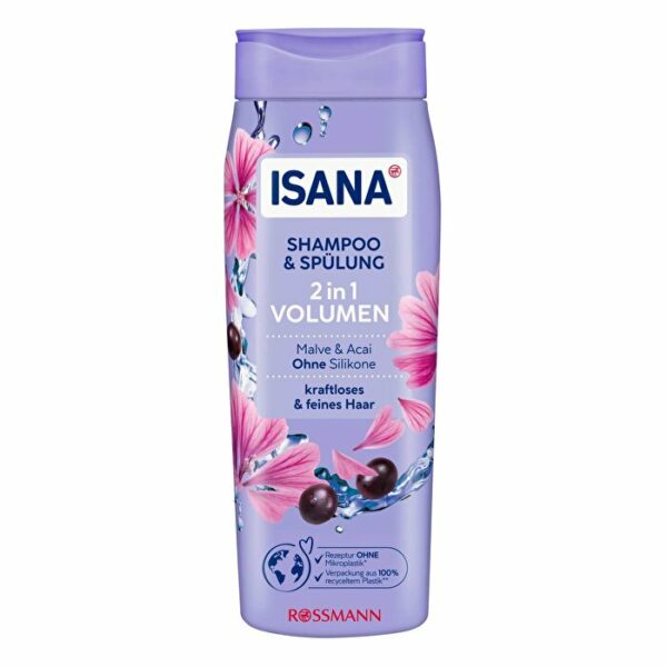 Introducing the Isana Shampoo & conditioner 2in1 volume 300 ml, perfect for lifeless and thin hair.