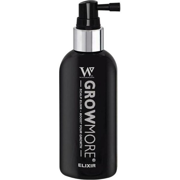 Introducing Watermans GrowMore Scalp Elixir Boost your Growth 100 ml, the ultimate solution for achieving thicker, healthier hair.