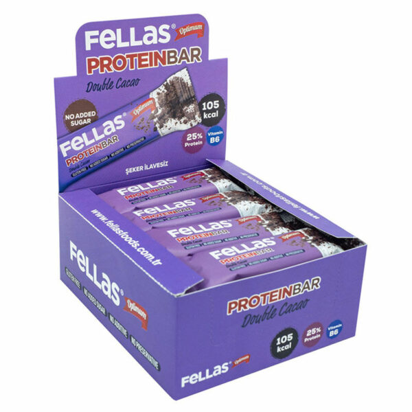 Fellas Double Cocoa Protein Bar 32 gr x 12 Pieces