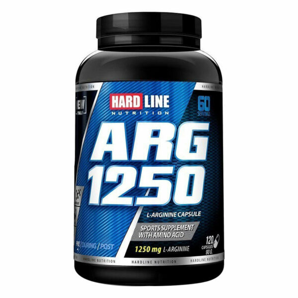 Hardline ARG 1250 Arginine 120 Capsules 1250 mg