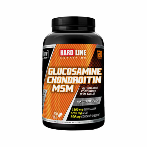 Introducing the Hardline Glucosamine Chondroitin Msm 120 Tablets, a powerful formula designed to support joint health and mobility.