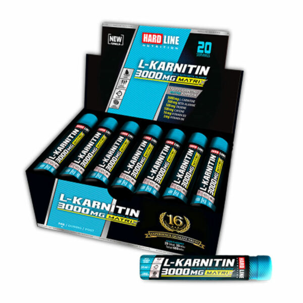 Hardline L-Carnitine Matrix Lemon 3000mg 20 Ampoules