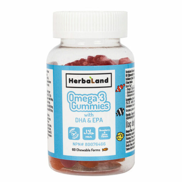 Herbaland Kids Omega 3 with DHA and EPA 60 Capsules