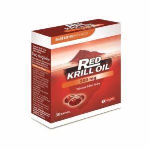 Introducing the iiHealth Red Krill Oil 500 mg 30 Capsules, a powerful source of omega-3 fatty acids that promote heart and brain health.