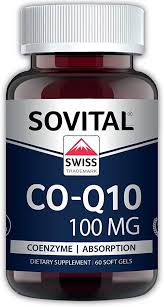 سوفيتال CO - Q10 100 مجم مكمل غذائي 60 كبسولة لينة | Sovital