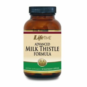 Introducing the Lifetime Advanced Milk Thistle Formula 90 Capsules, a powerful supplement for supporting liver health and detoxification.