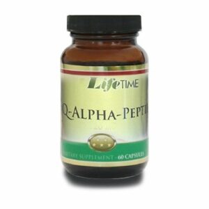 Introducing the Lifetime Q-Alpha-Peptide 60 Capsules, a powerful supplement for overall health and vitality.