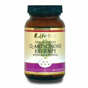 Introducing the Lifetime Q-Artichoke Extract with Milk Thistle 60 Capsules, a powerful supplement for promoting liver health and digestive wellness.