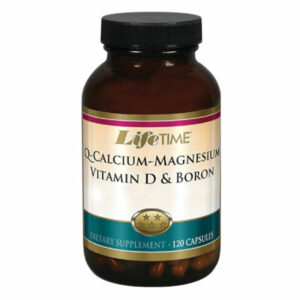 Introducing Lifetime Q-Calcium Magnesium Vitamin D & Boron 120 Capsules, the perfect supplement for promoting bone health and overall well-being. needs.