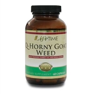 Introducing Lifetime Q-Horny Goat Weed 60 Capsules, a natural supplement designed to support overall health and vitality.