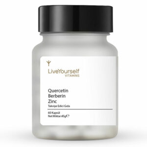 LiveYourself Food Supplement Containing Quercetin Berberine Vulgaris 60 Capsules