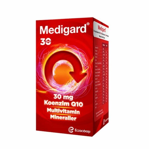 Introducing the Medigard Coenzyme Q10 Multivitamin Mineral 30 Tablets, your daily essential for maintaining optimum health.