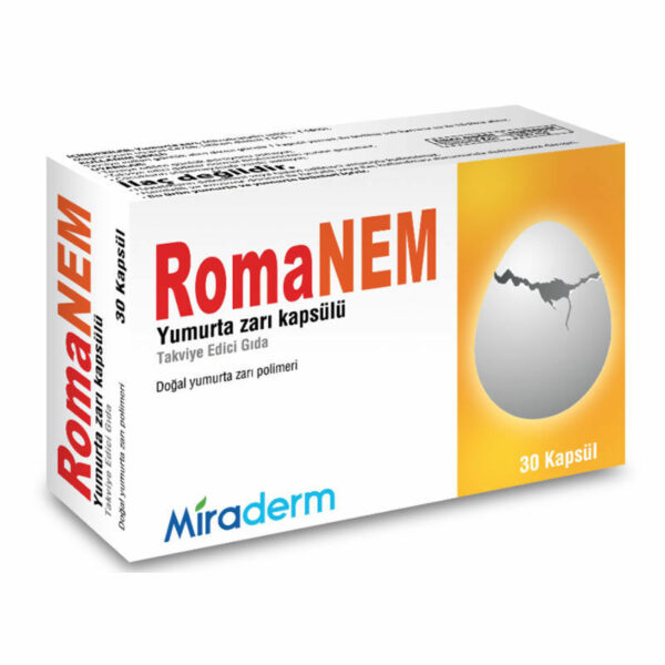 Introducing Miraderm RomanNEM Eggshell 30 Capsules, a powerful supplement for your overall health and wellness.