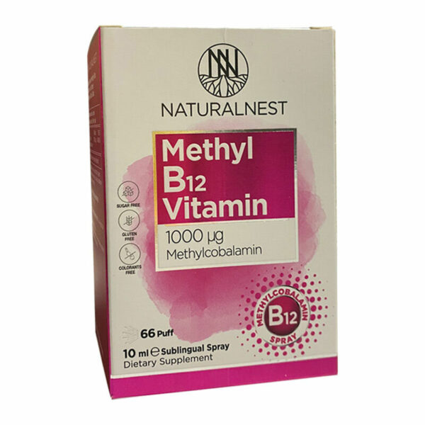 Naturalnest Methyl B12 Vitamin 1000 μg 10 ml Sublingual Spray